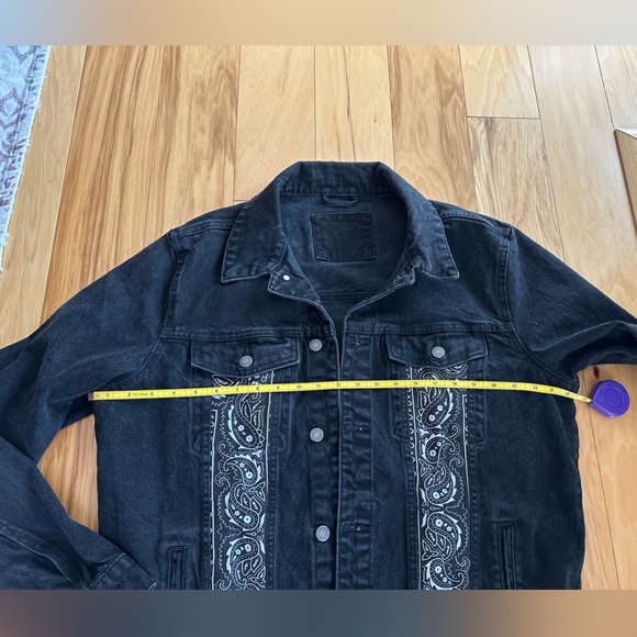 Paisley Design/ Black Denim DLMFO Jacket -unisex - Picture 7 of 10